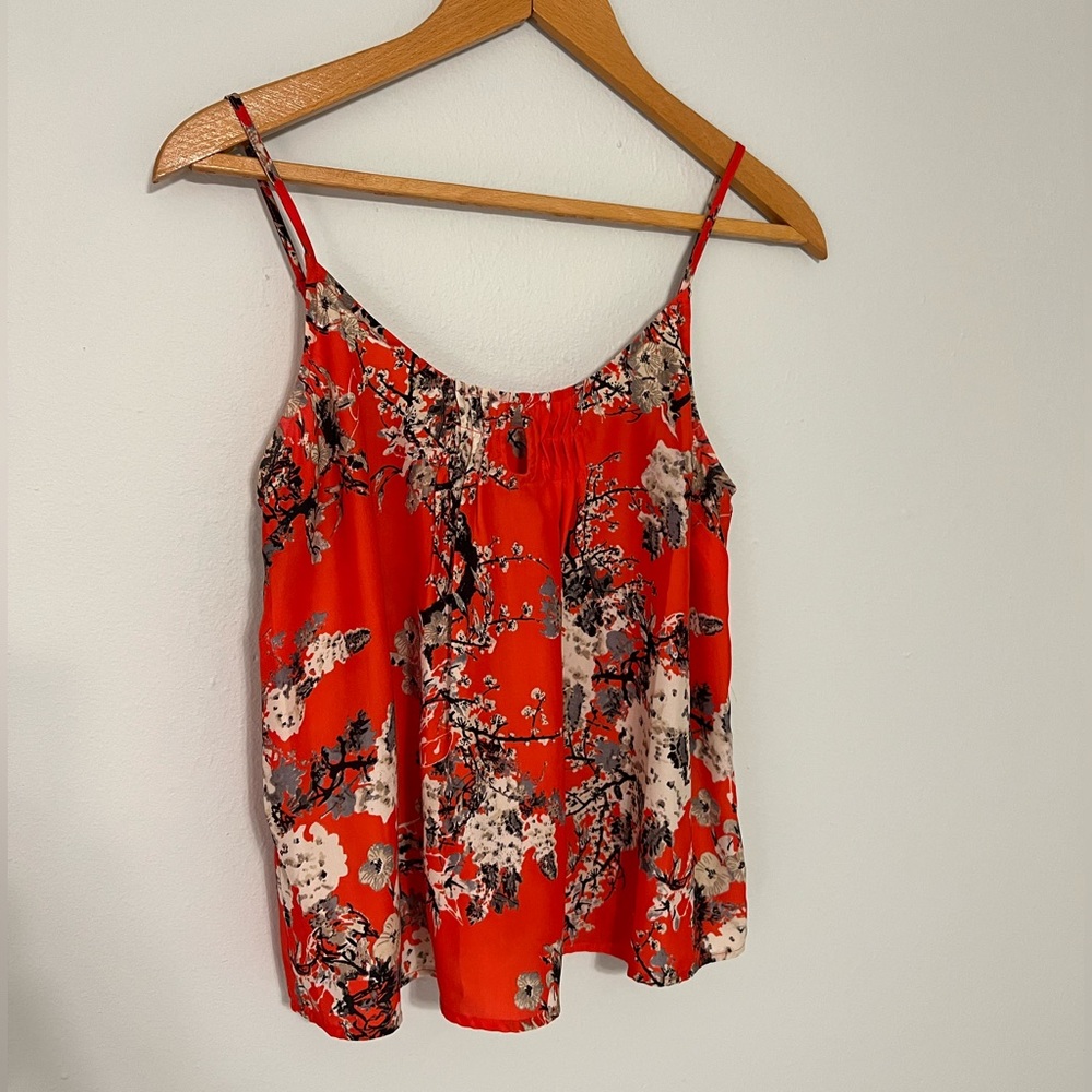 Floral Red Shirt
